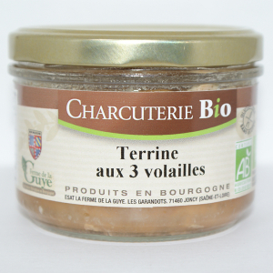 Terrine aux 3 volailles bio