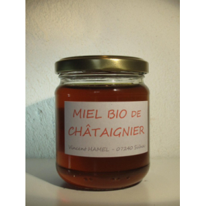 Miel de Châtaignier, récolté en Ardèche ou dans la Drôme mois de juin