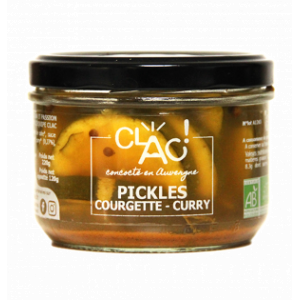 Pickles de courgettes curry