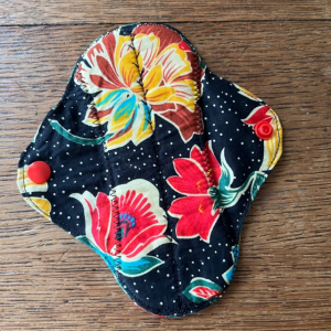 Serviette hygiénique lavable petite noire