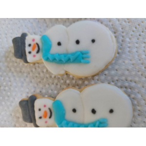 Sablé décorés bonhomme de neige ☃️