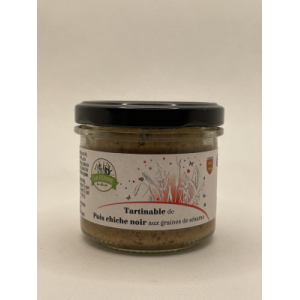 Tartinable de pois chiches noirs sésame