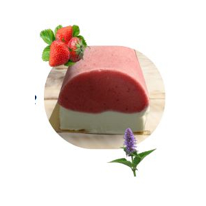 Bûche sorbet cerise-agastache