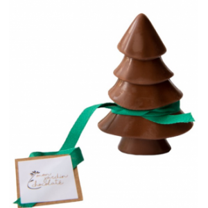 Sapin de noël bio - chocolat au lait