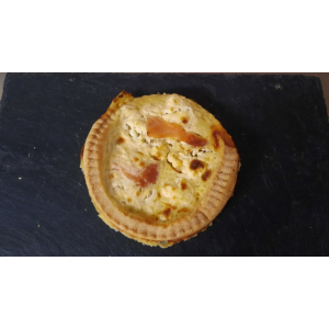 Quiche chèvre saumon