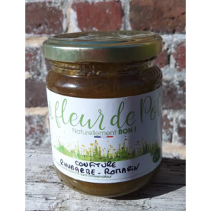 Confiture rhubarbe romarin