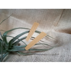 2 barrettes en bois de pin - a pincer