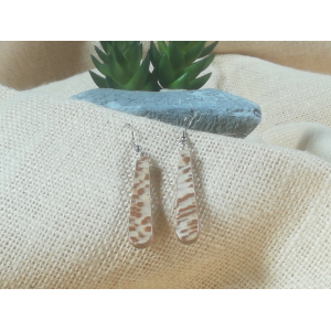 Boucles d'oreilles en bois de hêtre