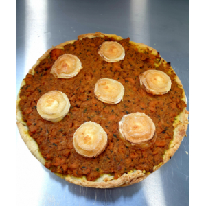 Tarte carotte chèvre 4/6 parts