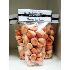 Meringuettes fraise des bois