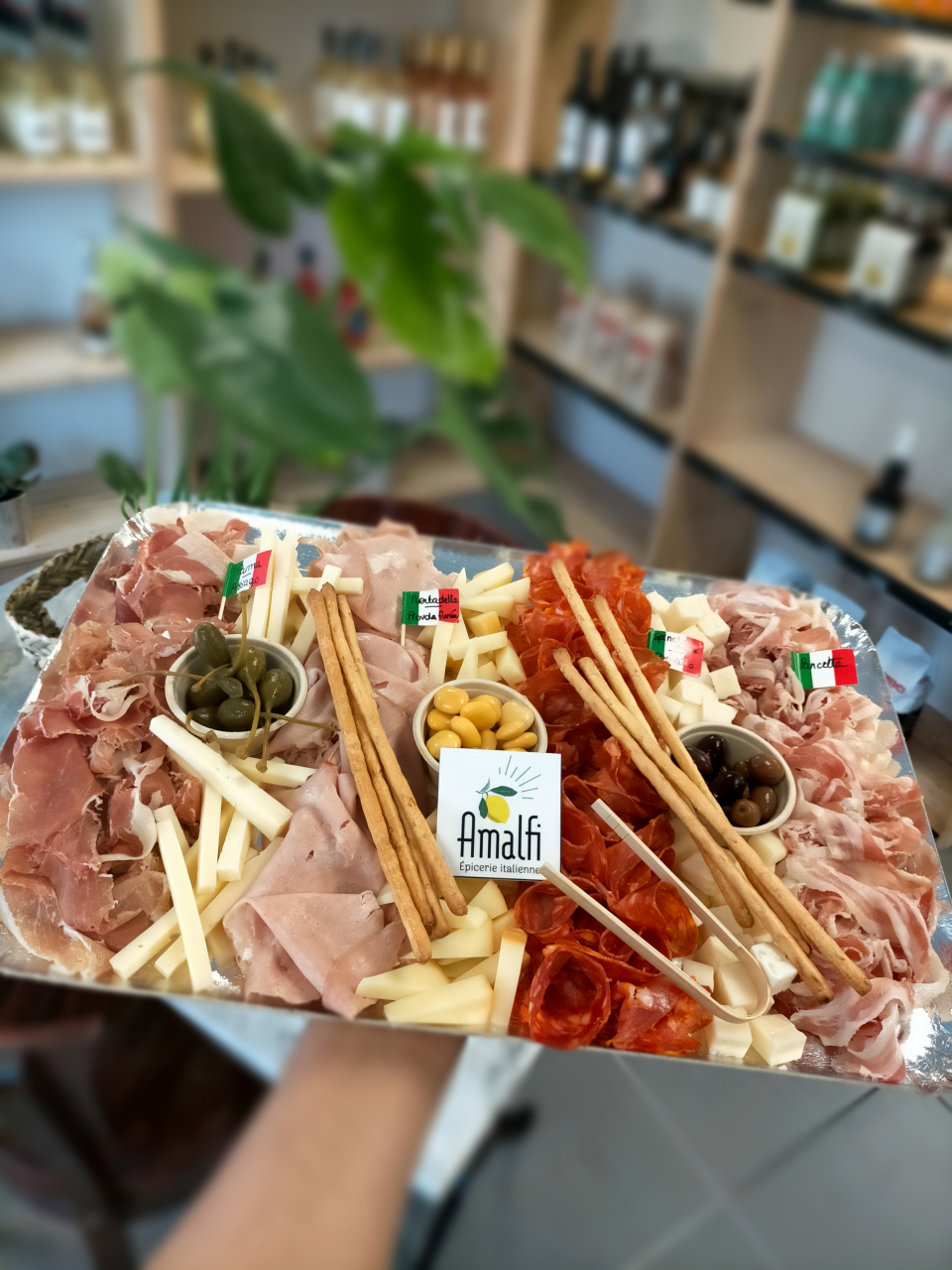 Plateau mixte charcuterie- fromage - 2 formats - Amalfi Epicerie