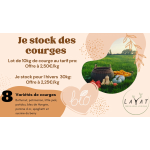 Lot de courge 10 kg