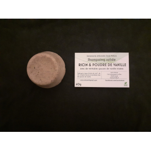 Shampoing solide ricin & poudre de vanille
