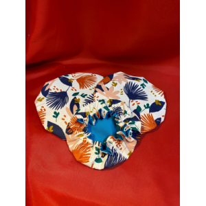 Charlottes lot de 3- tissu imprimé feuillage