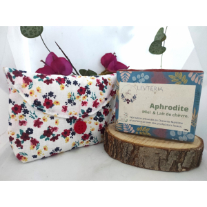 Savon aphrodite 100g + pochette transport