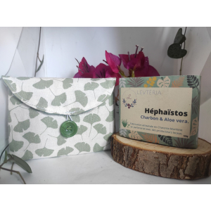 Savon héphaïstos 100g + pochette transport
