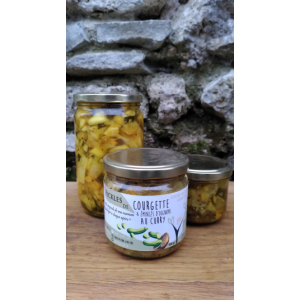 Pickles de courgette aux curry