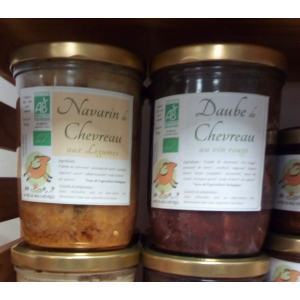 Daube de chevreau au vin rouge