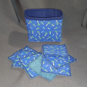 Panier + lingettes démaquillante palmier