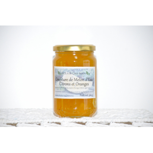 Confiture melon d'eau / agrumes bocal 360 gr