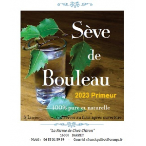 Sève de bouleau 'fraiche'- cure detox  3litre