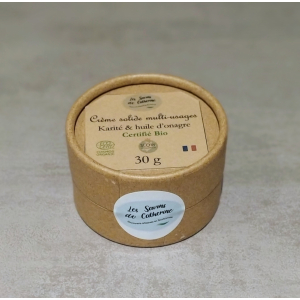 Crème solide multiusage karité/huile d'onagre