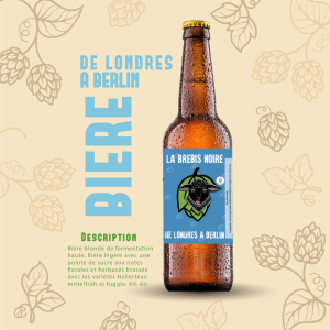 Bière blonde 'de londres a berlin' 33cl