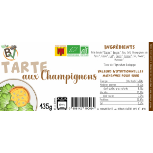 Tarte aux champignons