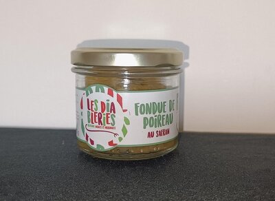 Fondue de poireau au safran