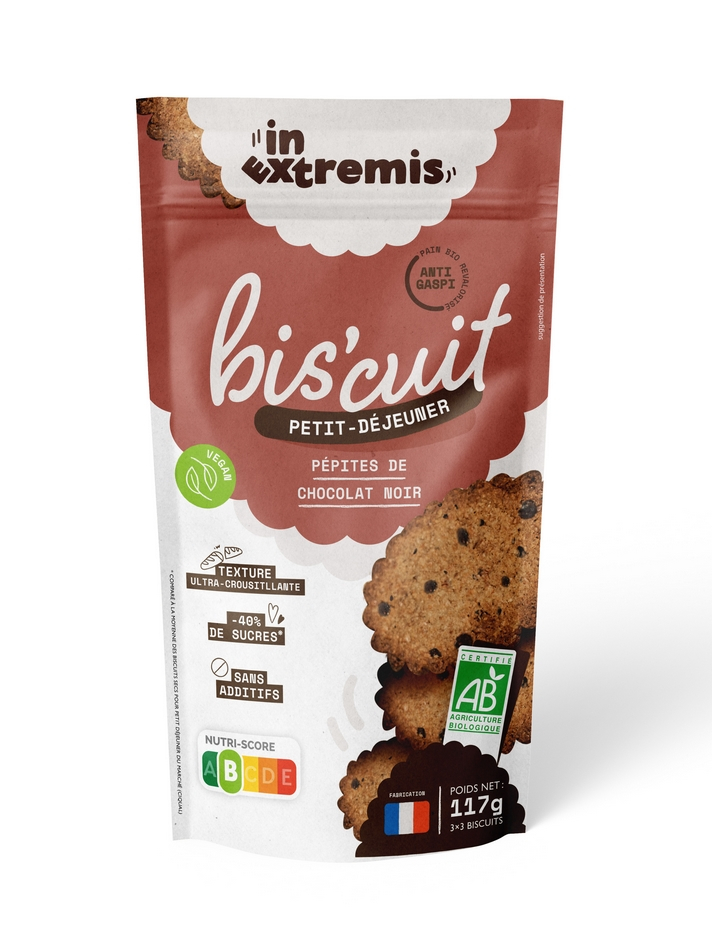 Biscuit pépites de chocolat noir-sachet 117g - 117 g - In Extremis