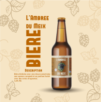 Bière l'ambrée du meix 33cl
