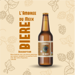 Bière l'ambrée du meix 75cl