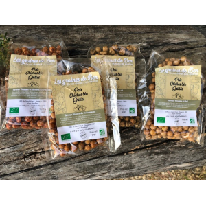 Pois chiches grillés, tomate & herbes de prov