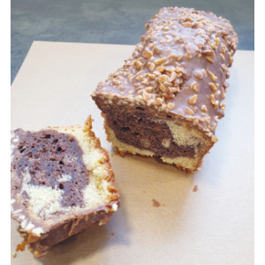 Cake marbré glaçage rocher