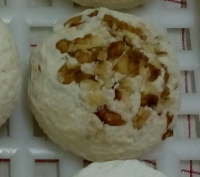 Mini crottin de chèvre bio, frais aux noix