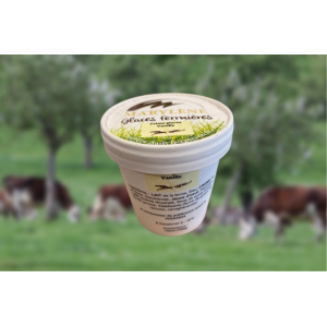 Crème glacée vanille petit pot