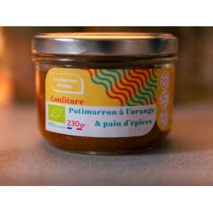 Confit - potimarron à l'orange & pains épices