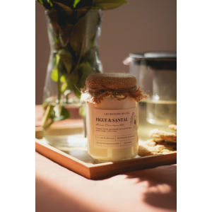 Bougie parfumée figue & santal - grande