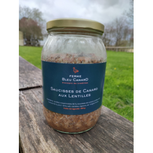 Saucisses de canard aux lentilles 900g