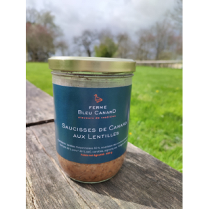 Saucisses de canard aux lentilles 450g