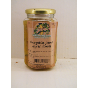 Courgettes jaunes aigres douces