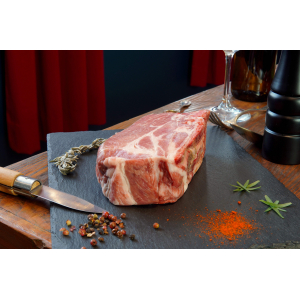 Côte échine épaisse avec os de porc bio 600gr