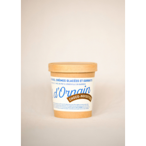 Crème glacée choco-noisette