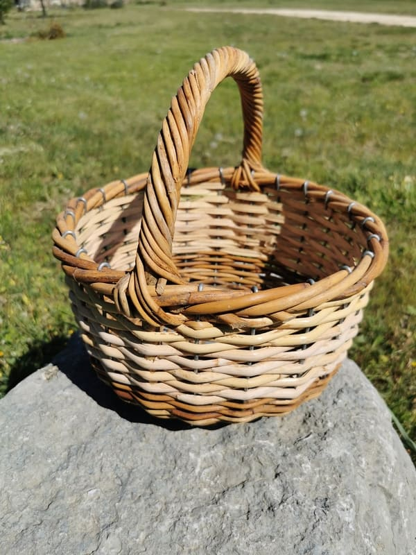 Panier En Plastique Imitation Rotin Pour Artisanat Et Présentoir