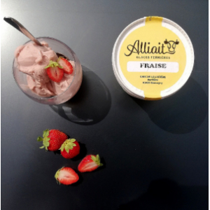 Crème glacée fraise