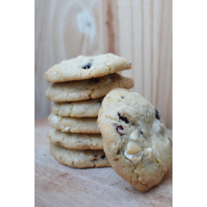 Cookies chocolat blanc et cranberries