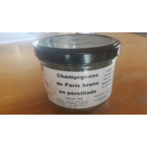 Champignons de paris bruns en persillade