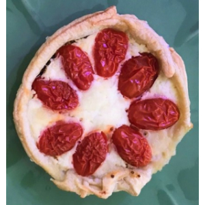 Tarte aux tomates cerise et mozzarella