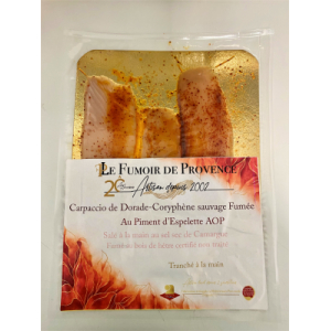 Dorade fumée élaborée aux piment espelette