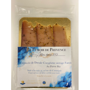 Dorade sauvage fumée élaborée aux poivres bio